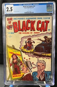 Black Cat 10 Golden Age Comics CGC 2.5