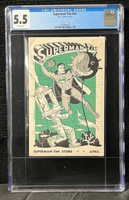 Superman Tim Ashcan Golden Age Comic CGC 5.5