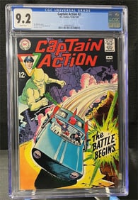 Captain Action 2 Silver Age Comic CGC 9.2