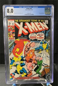 X-men 67 Silver Age Comic Book CGC 8.0