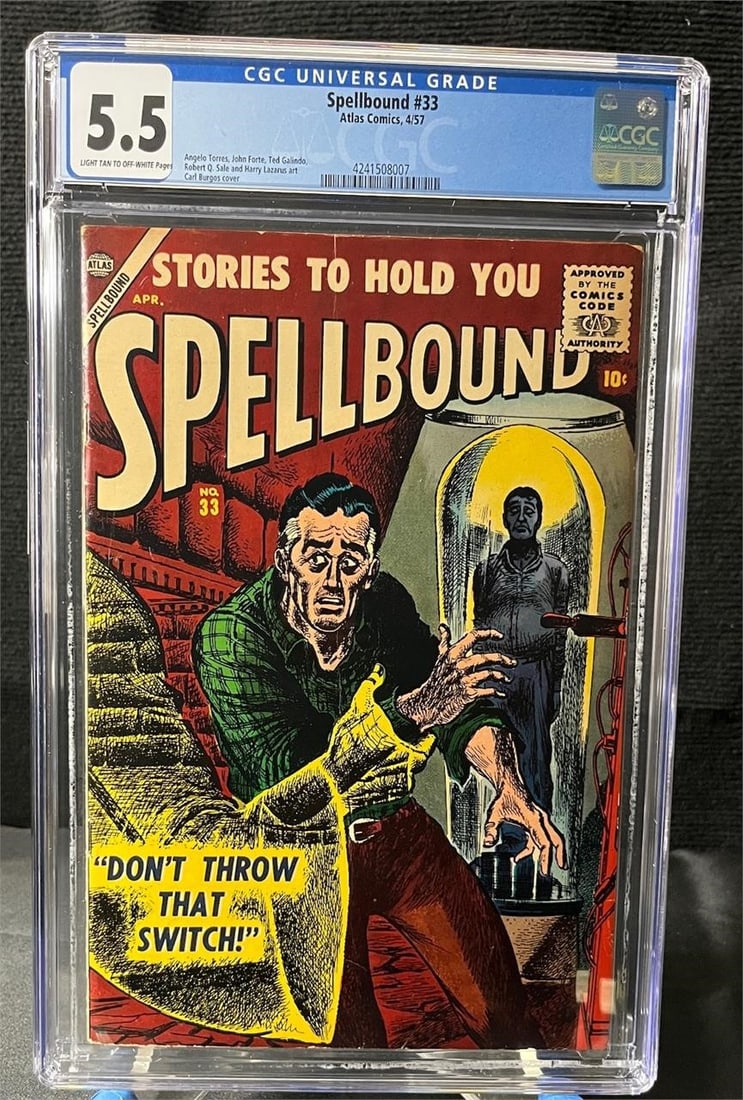 Spellbound 33 CGC 5.5 Silver Age Horror Comic (1 of 1)