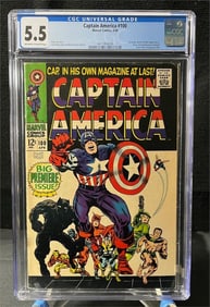Captain America 100 Silver Age Key Comic CGC 5.5