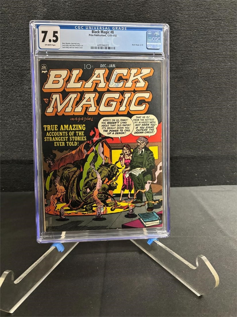 Black Magic 8 Pre-Code Kirby Horror CGC 7.5 Comic (1 of 1)