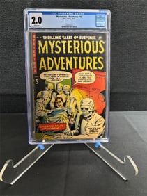 Mysterious Adventures 16 Pre-Code Horror CGC 2.0