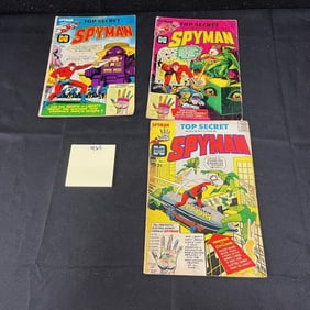 Spyman 1-3 Silver Age Comic Books