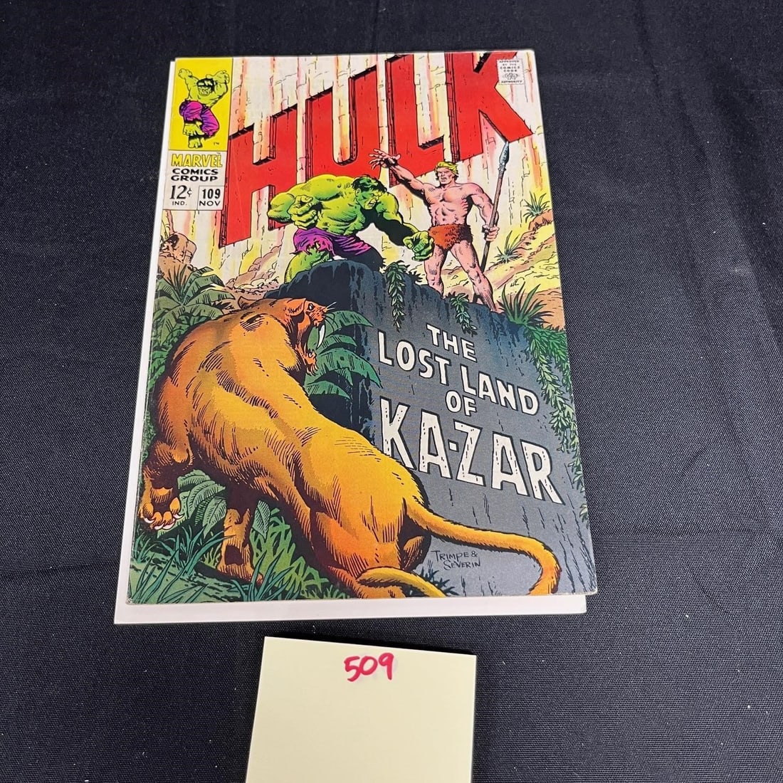 Hulk 109 Vs. KaZar Marvel Silver Age Comic Book (1 of 2)