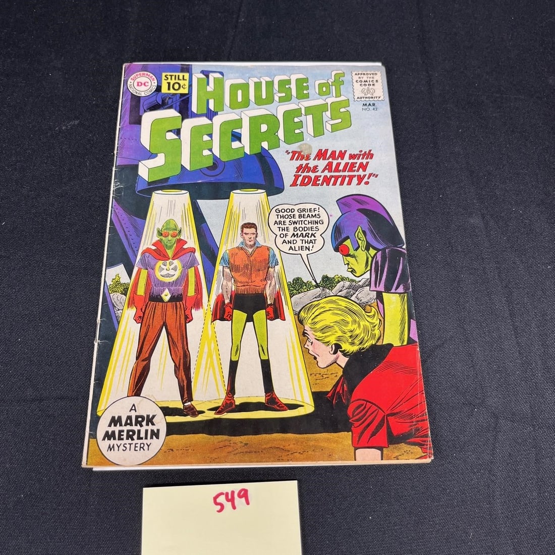 House of Secrets 42 DC Silver Age Horror: Please look at photos carefully. All sales are final. Items sold as is. We offer virtual and in person previews of any lots up until auction day. By placing a bid you agree to allow us to charge the c