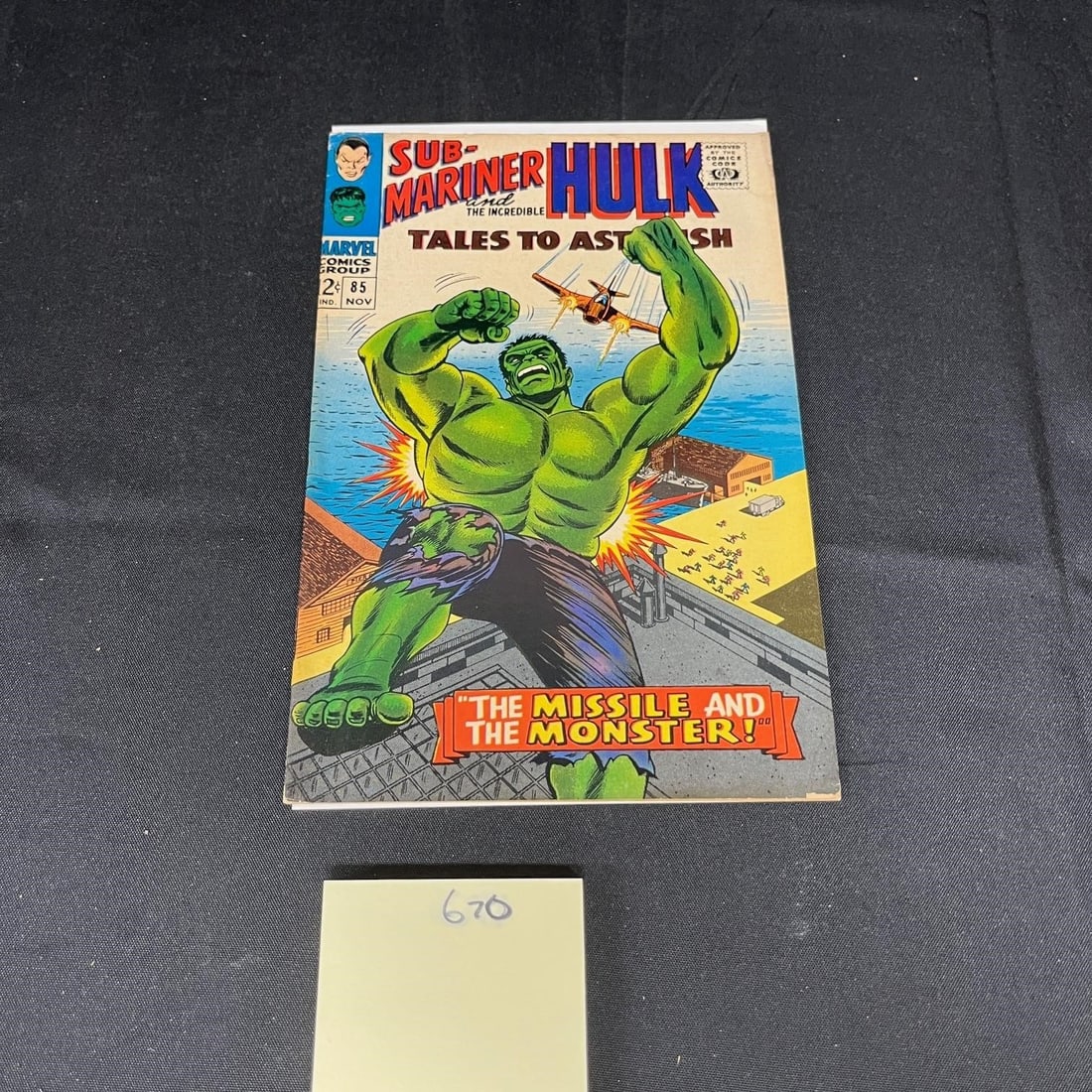Tales to Astonish 85 Hulk Silver Age Comic: Please look at photos carefully. All sales are final. Items sold as is. We offer virtual and in person previews of any lots up until auction day. By placing a bid you agree to allow us to charge the c