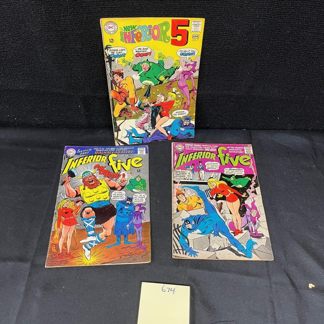 Inferior 5 DC Silver Age Comic Lot (1 of 2)