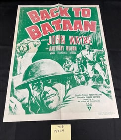 John Wayne Back to Bataan 18X24 Movie Poster