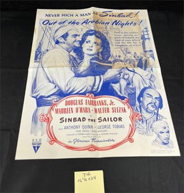 Sinbad the Sailor RKO Pictures Movie Poster
