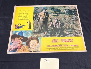 El Dorado Spanish Lobby Card John Wayne