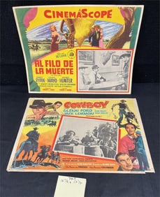 Glen Ford Cowboy Spanish Lobby Card +