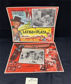 Two Classic Westerns Spanish Lobby Cards