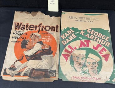Waterfront 1939 Original Movie Window Card +