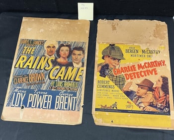 The Rains Came 1939 Original Window Card +