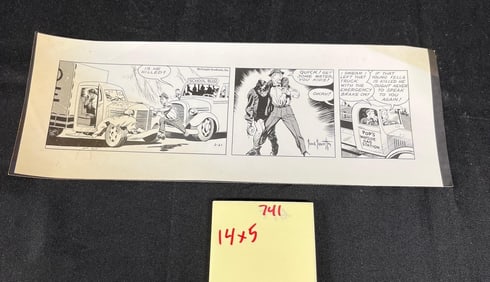 Frank Frazetta B/W Comic Strip Proof Page