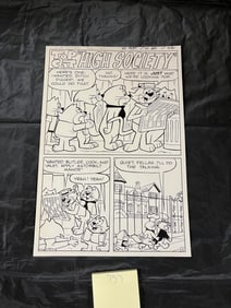 Top Cat Original Comic Art Splash Page