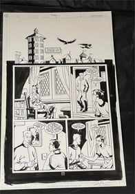 Signed Original Comic Art Page