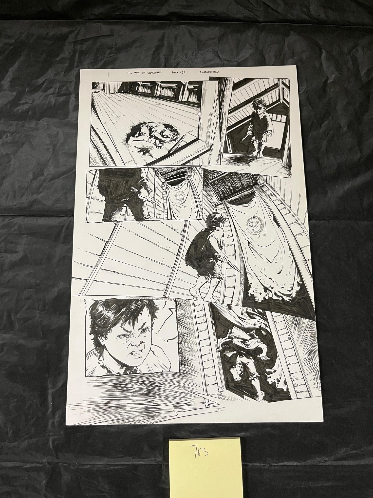 Way of Shadows Pg 28 Original Comic Art (1 of 1)