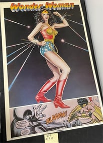Wonder Woman 1970's Vintage Poster