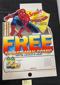 Spider-man 1970's Squirt Soda Display