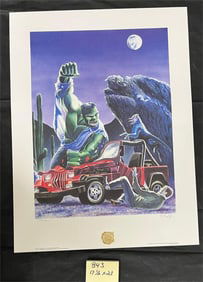 Graham Nolan Marvel First Team Press Hulk Signed
