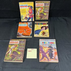 Science Fiction Adventures Pulp Digest Lot, 1957
