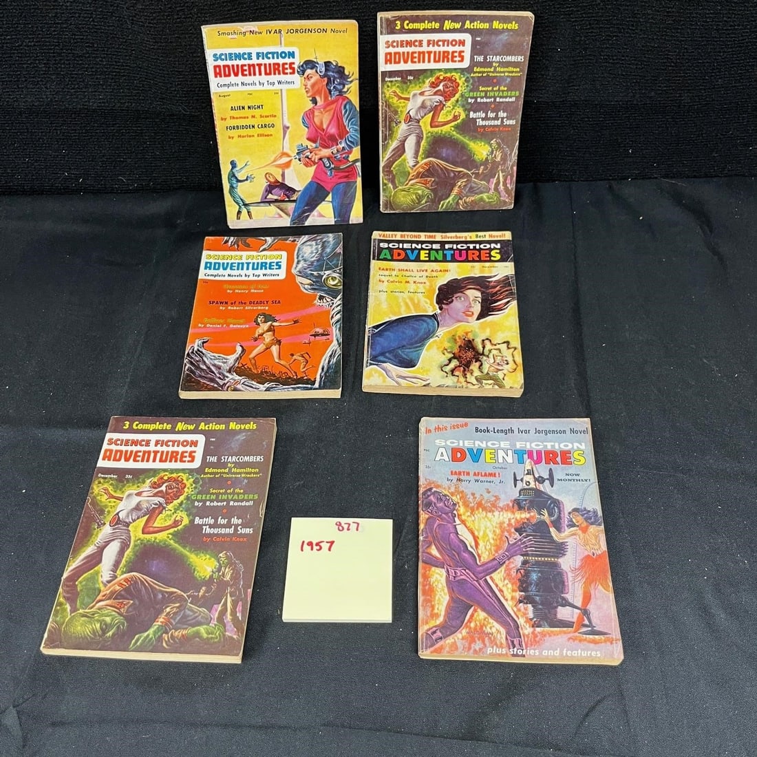 Science Fiction Adventures Pulp Digest Lot, 1957 (1 of 2)