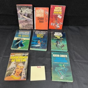 Agatha Christie Dell Paperback Books Circa 1950's