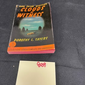 Dorothy Sayers Clouds of Witness 1941 Printing