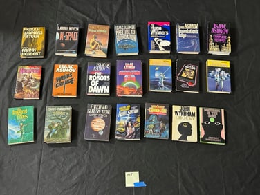 Large Sci-Fi HC Books w/Asimov & Hugo Winners