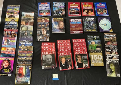 Large Star Trek & Locus Fanzines & Magazines