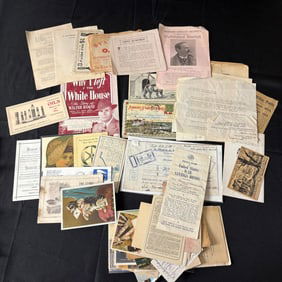 Vintage Documents + w/ Signed Walter Haman