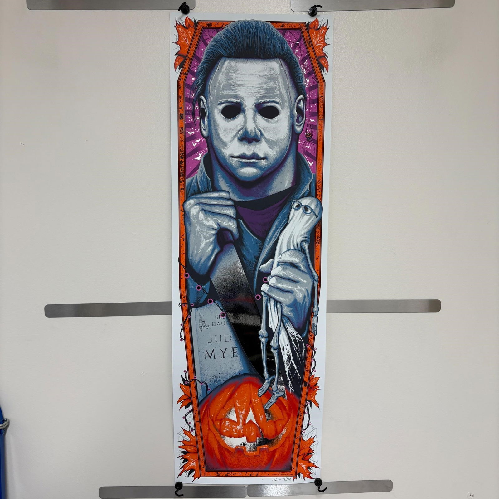 Mickey Myers Signed Crayola Crayon Poster