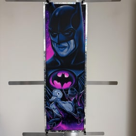 Steven Luros Holliday Signed Foil Batman 3/20