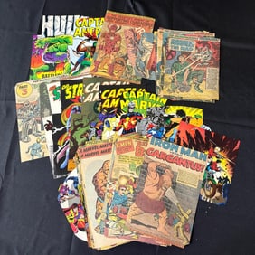 Group of Silver Age Comic Covers & Splash Pages