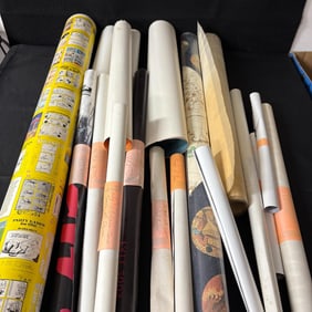 Large Group of Rolled Vintage Posters