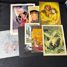 Group of Prints and Original Art