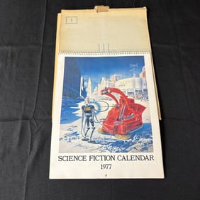 1977 Science Fiction Calendar NIB Unmarked