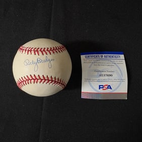 Rocky Bridges Signed ONL Baseball PSA/DNA COA