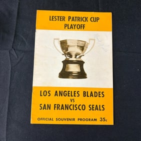 Marcel Paille Signed Patrick Cup Program