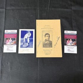 Signed Baseball Lot w/1st Philly Show Program JSA