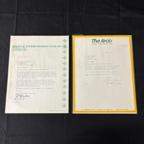 Signed Vintage Sport Letters