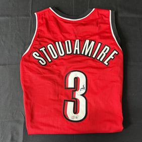 Damon Stoudamire Signed Jersey Beckett COA