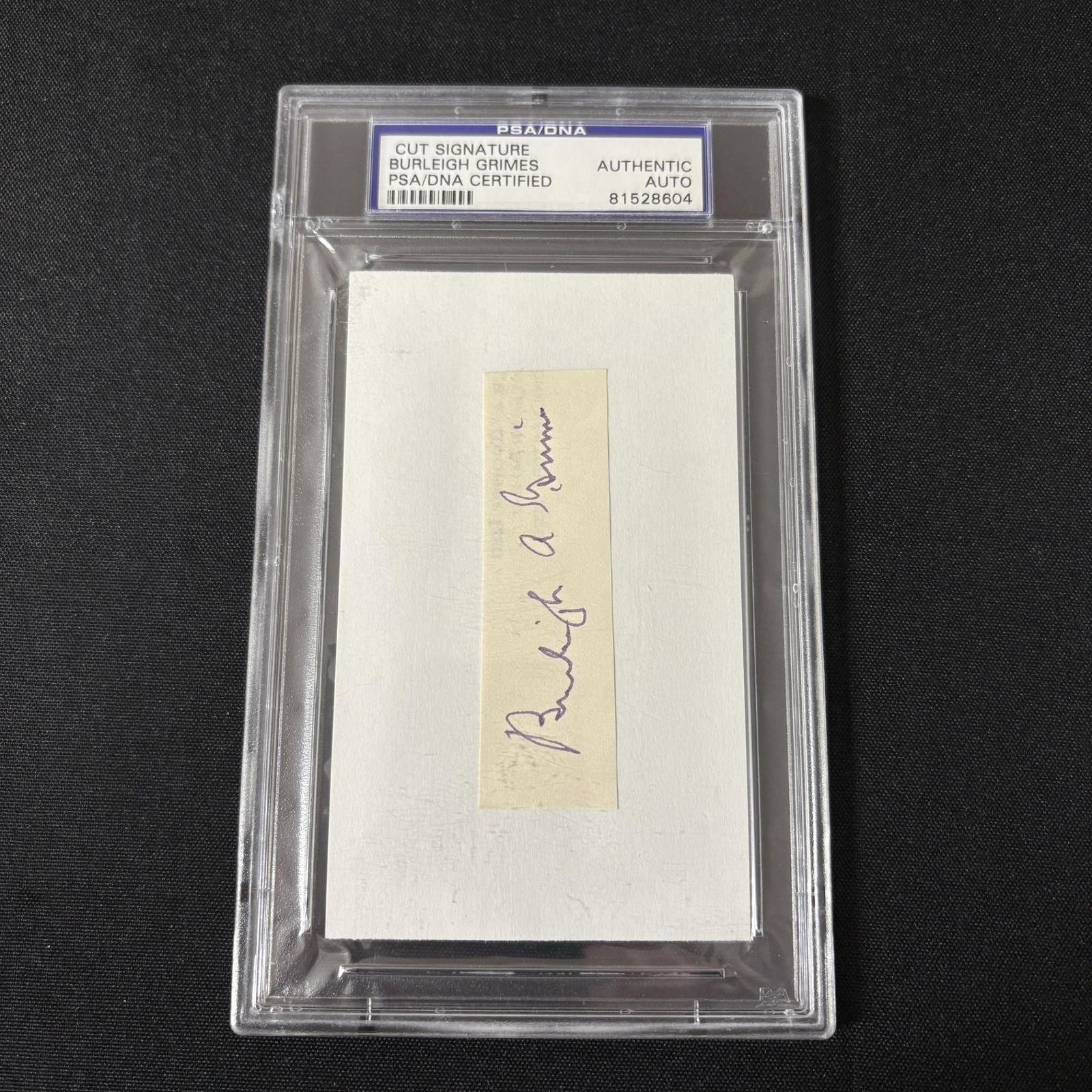 Burleigh Grimes Signed Cut PSA/DNA (1 of 1)