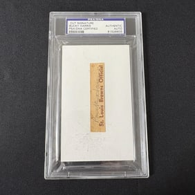 Bucky Harris Cut Signature PSA/DNA
