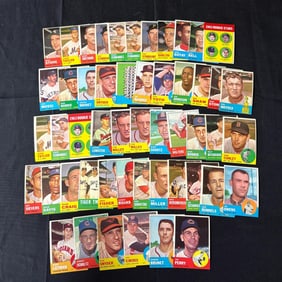 1963 Topps Baseball Card Lot