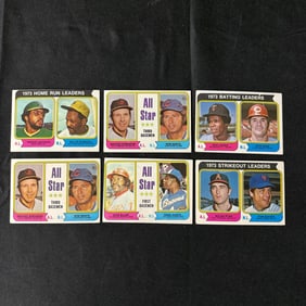 1974 Topps Baseball Leader Cards w/HOF Players
