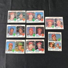 1973 Topps Baseball Leaders Cards w/HOF Players